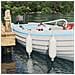 Fendini per barche 2 pz Ø 16 x 58 cm Bianco PVC - Foto miniatura 2