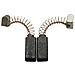 Spazzole di carbone per Black & Decker D38B Tipo 2 - 6 x 8 x 16,5 mm - coppia - Foto miniatura 1