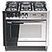 Cucina Elettrica PLG96GVT / C Fuochi a Gas Forno Gas Ventilato Dimensione 90 x 60 cm Colore Inox - Foto miniatura 1