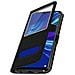 Custodia Huawei P Smart 2019 Sportellino 2x Finestre Cover Silicone - Nero - Foto miniatura 6