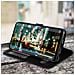 Custodia Huawei P Smart 2019 Sportellino 2x Finestre Cover Silicone - Nero - Foto miniatura 3