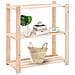 Scaffale A 3 Livelli 80x38x90 Cm In Massello Di Pino Fsc 150 Kg - Foto miniatura 3