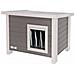 Cuccia Per Gatti Eco Eli 57x45x43cm Grigio E Bianco - Foto miniatura 1