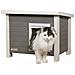 Cuccia Per Gatti Eco Eli 57x45x43cm Grigio E Bianco - Foto miniatura 3