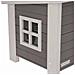 Cuccia Per Gatti Eco Eli 57x45x43cm Grigio E Bianco - Foto miniatura 4