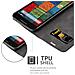 Custodia Compatibile Con Motorola Moto X2 In Bruno Caffè - Coperchio Protettiva Con Chiusura Magnetica, Funzione Stand E Tasca Per Le Carte - Foto miniatura 5