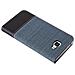 Custodia Compatibile Con Samsung Galaxy A9 2016 In Blu Scuro Nero - Coperchio Protettiva Con Chiusura Magnetica, Funzione Stand E Tasca Per Le Carte - Foto miniatura 3