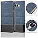Custodia Compatibile Con Samsung Galaxy A9 2016 In Blu Scuro Nero - Coperchio Protettiva Con Chiusura Magnetica, Funzione Stand E Tasca Per Le Carte - Foto miniatura 5