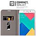 Custodia Compatibile Con Samsung Galaxy A9 2016 In Blu Scuro Nero - Coperchio Protettiva Con Chiusura Magnetica, Funzione Stand E Tasca Per Le Carte - Foto miniatura 9