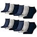 Unisex Sneaker Calzini Calzini Corti Calzini Da Sport 261080001 12 Paio - Blu Marino / grigio / nightshadow Blue (532), 43/46 - Foto miniatura 1