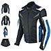 Giacca Lady Donna Tessuto Cordura Moto Protezione Manica Staccabile Blu S - Foto miniatura 1