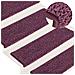 Tappetini Per Scale 15 Pz 65x25 Cm Viola Scuro - Foto miniatura 1