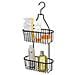 2 Livello Hanging Doccia Caddy - Resistente Alla Ruggine - Nero - Foto miniatura 1