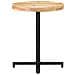 Tavolino Da Bistrot Rotondo 60x75 Cm In Legno Di Mango Grezzo - Foto miniatura 2