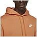 Felpa Con Cappuccio Da Uomo Club Fleece Arancione Taglia L Cod Bv2654-808 - Foto miniatura 3