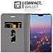 Custodia Compatibile Con Huawei P20 Pro In Grigio Chiaro Marrone - Coperchio Protettiva Con Chiusura Magnetica, Funzione Stand E Tasca Per Le Carte - Foto miniatura 4