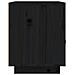 Comodino Nero 40x34x45 Cm In Legno Massello Di Pino - Foto miniatura 7