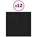 Pannelli Murali 12 Pz Neri 30x30 Cm Velluto 1,08 M - Foto miniatura 1