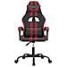Sedia Da Gaming Girevole Nero E Rosso Vino In Similpelle - Foto miniatura 3