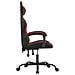 Sedia Da Gaming Girevole Nero E Rosso Vino In Similpelle - Foto miniatura 6