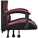 Sedia Da Gaming Girevole Nero E Rosso Vino In Similpelle - Foto miniatura 9