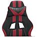 Sedia Da Gaming Girevole Nero E Rosso Vino In Similpelle - Foto miniatura 10