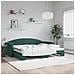 Divano Letto Con Letto Estraibile Verde Scuro 90x200cm Velluto - Foto miniatura 1