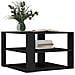 Tavolino Da Salotto Nero 59,5x59,5x40 Cm In Legno Multistrato - Foto miniatura 3