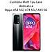 Custodia Tpu Silicone Cover Case Per Oppo A54 5g - A74 5g - A93 5g Black - Foto miniatura 2