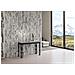 Tavolo Apribile 120/200x45/90 Cm Ghibli Double Telaio Antracite - Cemento - Foto miniatura 3
