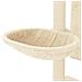 Albero Per Gatti Con Tiragraffi In Sisal Crema 130,5 Cm - Foto miniatura 6