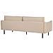 Set Da Salotto 5 Posti Vinterbro Velluto Beige Con Ottomana - Foto miniatura 13