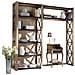 Libreria Classica Crociera Legno Frassino Shabby 229x43x225 - Foto miniatura 1