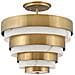Lampadario Contemporaneo Echelon Acciaio Ottone Antico 3 Luci E14 - Foto miniatura 1