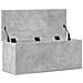 Contenitore Portaoggetti Grigio Cemento 90x35x35cm Truciolato - Foto miniatura 4