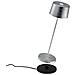 Lampada A Led Da Tavolo Olivia Pro Foglia Argento Ricaricabile E Dimmerabile - Foto miniatura 1