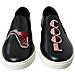 Scarpe Da Ginnastica Da Uomo Slip-on Impreziosite Toppa Nera - Eu42... - Foto miniatura 2