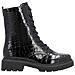 Black Casual Closed Ladies Mid Height Boots Stivaletti Sintetico E Tessile Scarpe Donna Nero Eu 37, D1w72-02 - Foto miniatura 3