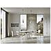 Tavolo Allungabile 90x120/380 Cm Volantis Bianco Frassino Telaio Bianco - Foto miniatura 2