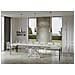 Tavolo Allungabile 90x120/380 Cm Volantis Bianco Frassino Telaio Bianco - Foto miniatura 3