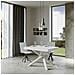 Tavolo Allungabile 90x120/380 Cm Volantis Bianco Frassino Telaio Bianco - Foto miniatura 5
