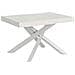 Tavolo Allungabile 90x120/380 Cm Volantis Bianco Frassino Telaio Bianco - Foto miniatura 1