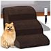 Scale Per Animali Domestici Per Cani E Gatti Di Piccola Taglia, Scale In Schiuma A 3 Gradini Con Rivestimento Rimovibile, Include Rullo Antipelucchi - Foto miniatura 1