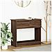 Tavolo Consolle con Cassetti Rovere Marrone 85,5x38,5x74,5 cm - Foto miniatura 1