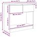 Tavolo Consolle con Cassetti Rovere Marrone 85,5x38,5x74,5 cm - Foto miniatura 5