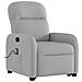 Poltrona Alzapersona Massaggi Elettrica Grigio Nuvola Tessuto - Foto miniatura 4