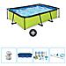 Piscina Fuori Terra - Rettangolo - 300x200x65 Cm - Groen - Include Accessori Coordinati Cb7 - Foto miniatura 1