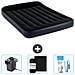 Set Materassino Gonfiabile - 191x137x25 Cm - Blu Scuro - Include Accessori Coordinati - Foto miniatura 1