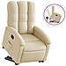 Poltrona Alzapersona Reclinabile Crema In Tessuto - Foto miniatura 1