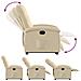 Poltrona Alzapersona Reclinabile Crema In Tessuto - Foto miniatura 5